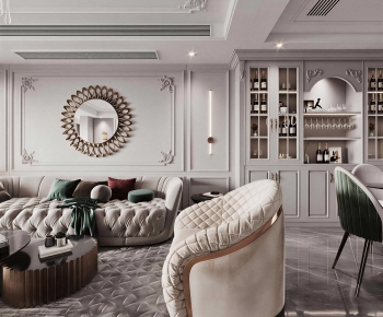 European Style A Living Room-ID:724061971