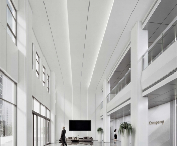 Modern Office Reception Desk-ID:665033109