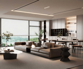 Modern A Living Room-ID:695084108