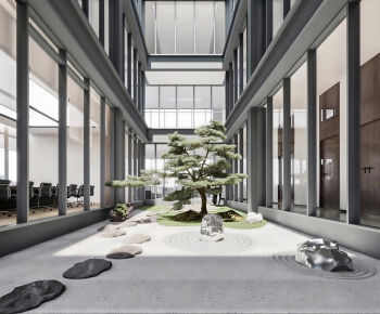 New Chinese Style Courtyard/landscape-ID:839087013