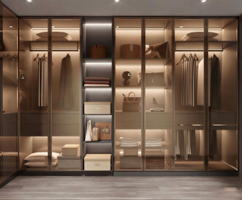 Modern Clothes Storage Area-ID:468414075