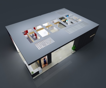 Modern Exhibition Hall-ID:656035905