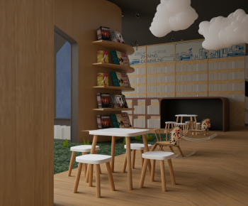 Modern Children's Reading Room-ID:159955022