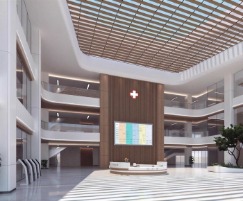 Modern Hospital Hall-ID:356589086