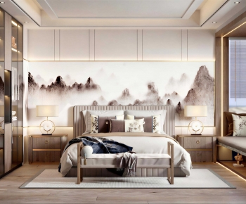 New Chinese Style Bedroom-ID:856734047