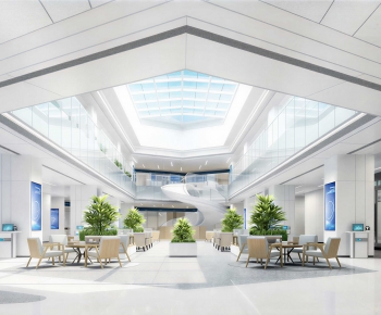 Modern Hospital Hall-ID:408497102