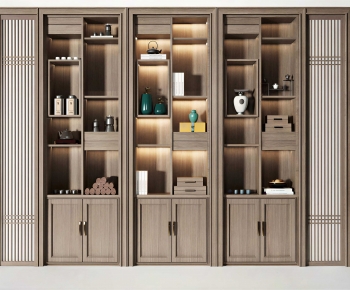 New Chinese Style Decorative Cabinet-ID:567018993