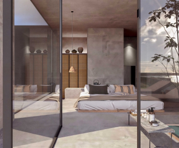 Wabi-sabi Style Bedroom-ID:354022036