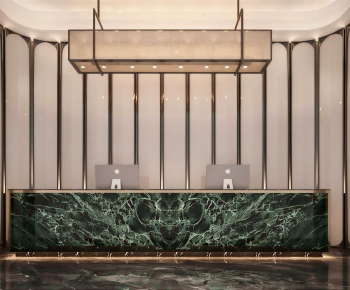 Modern Office Reception Desk-ID:929224978