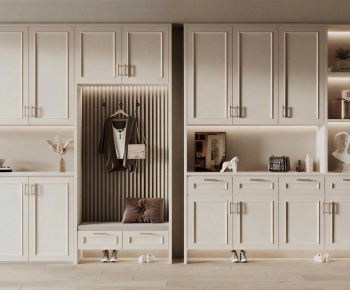 American Style Shoe Cabinet-ID:665641074