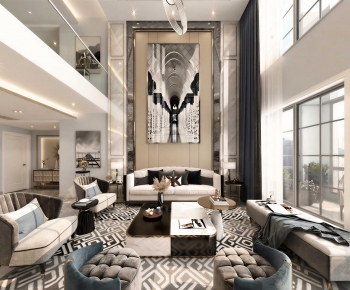 Modern A Living Room-ID:146409035