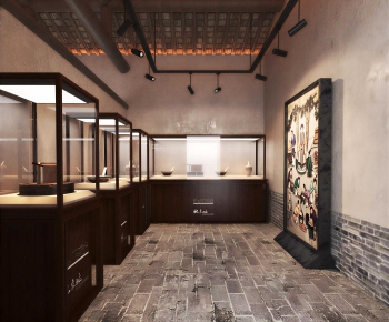 New Chinese Style Exhibition Hall-ID:953897952