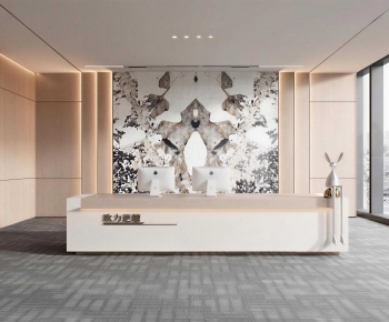 Modern Office Reception Desk-ID:416882048
