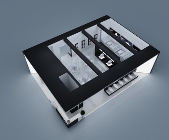 Modern Exhibition Hall-ID:556528098