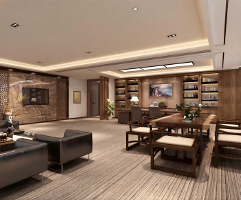 New Chinese Style Manager's Office-ID:134135015