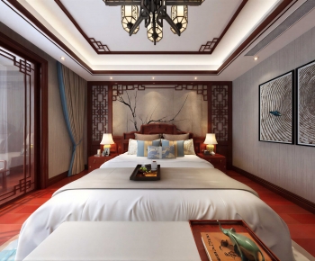 New Chinese Style Bedroom-ID:167659047