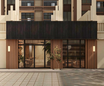 Modern Facade Element-ID:942738063