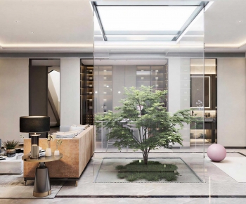 Modern A Living Room-ID:671423913