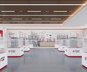 Modern Office Exhibition Hall-ID:724452025