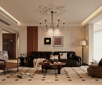 French Style A Living Room-ID:776223903