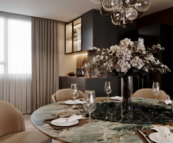 Modern Dining Table And Chairs-ID:423955924
