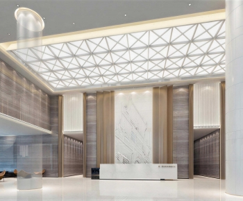 Modern Office Reception Desk-ID:833066941