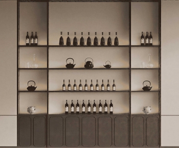 New Chinese Style Wine Cabinet-ID:100629396