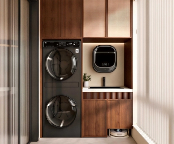 Modern Laundry Cabinet-ID:929877041