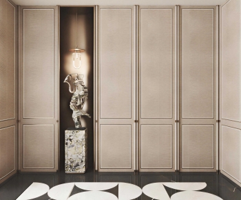 Modern Clothes Storage Area-ID:498373996