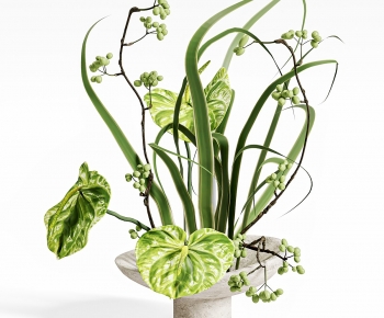 Modern Potted Green Plant-ID:430084945