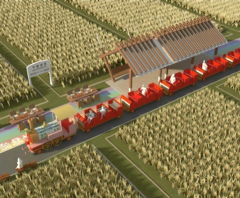 Modern Architectural Bird's-eye View Planning-ID:923614989