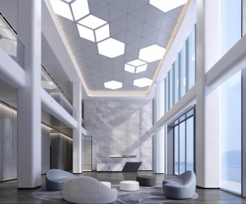 Modern Office Reception Desk-ID:543612968