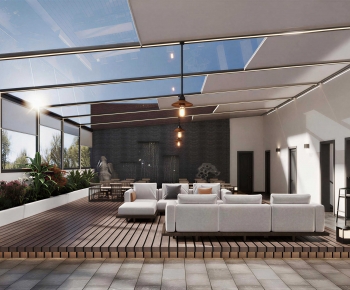 Modern Glass Sun Room-ID:606846095