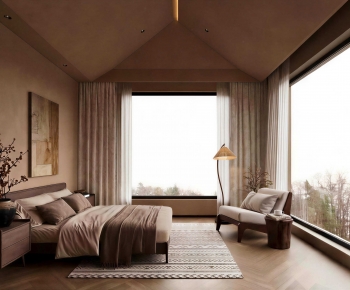 Wabi-sabi Style Bedroom-ID:321221118