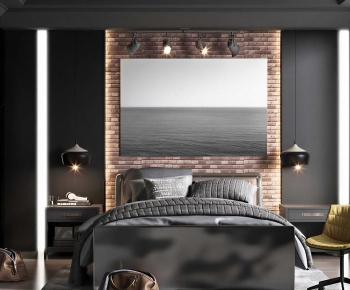 Industrial Style Bedroom-ID:185949098