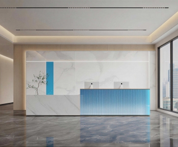 Modern Office Reception Desk-ID:924993991