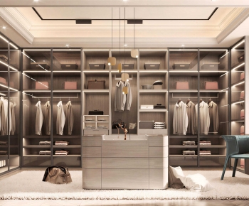 Modern Clothes Storage Area-ID:972718002