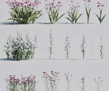 Modern Flowers And Grass-ID:759195092