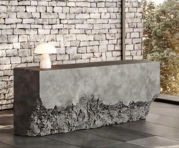 Wabi-sabi Style Reception Desk-ID:901170979