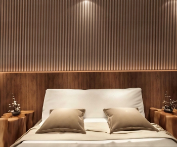 Modern Double Bed-ID:770639905