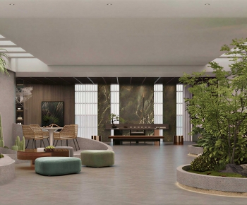Modern Office Reception Desk-ID:523592005
