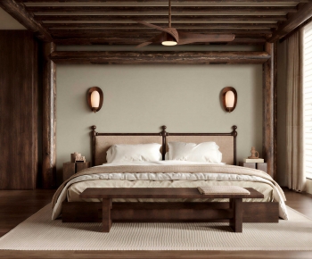 New Chinese Style Bedroom-ID:704739097