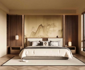 New Chinese Style Bedroom-ID:682282928