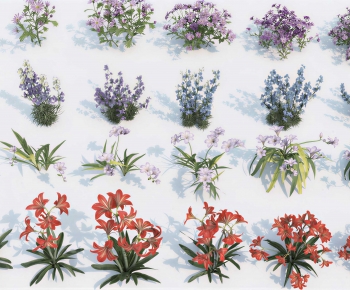Modern Flowers And Grass-ID:403961901