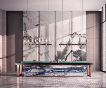 Modern Office Reception Desk-ID:943187954