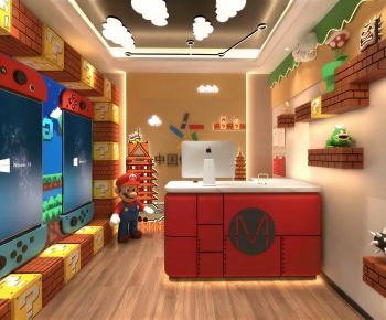 Modern Office Reception Desk-ID:101663117