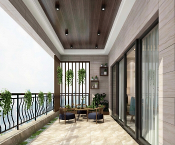 Modern Leisure Balcony-ID:257668976