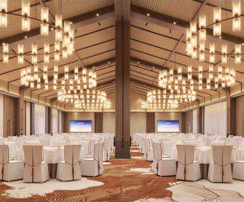 New Chinese Style Banquet Hall-ID:600538976
