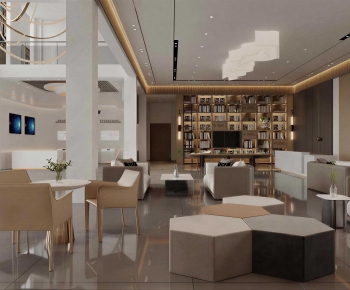 Modern Exhibition Hall-ID:671416045
