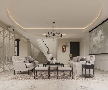 Modern A Living Room-ID:837660072